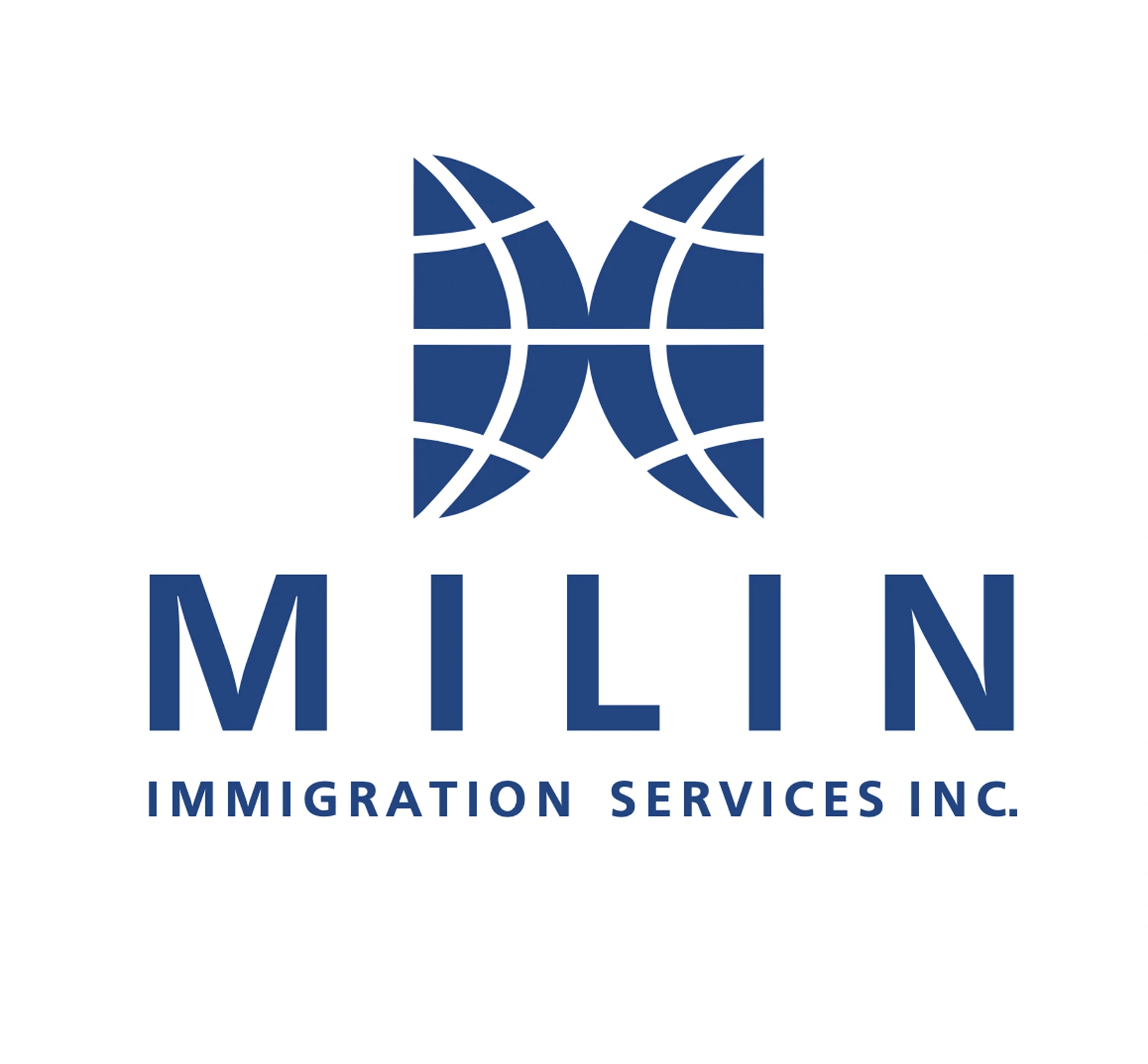 Milin Immigration brand and logo design work by Sociowhiz for a consulting business
