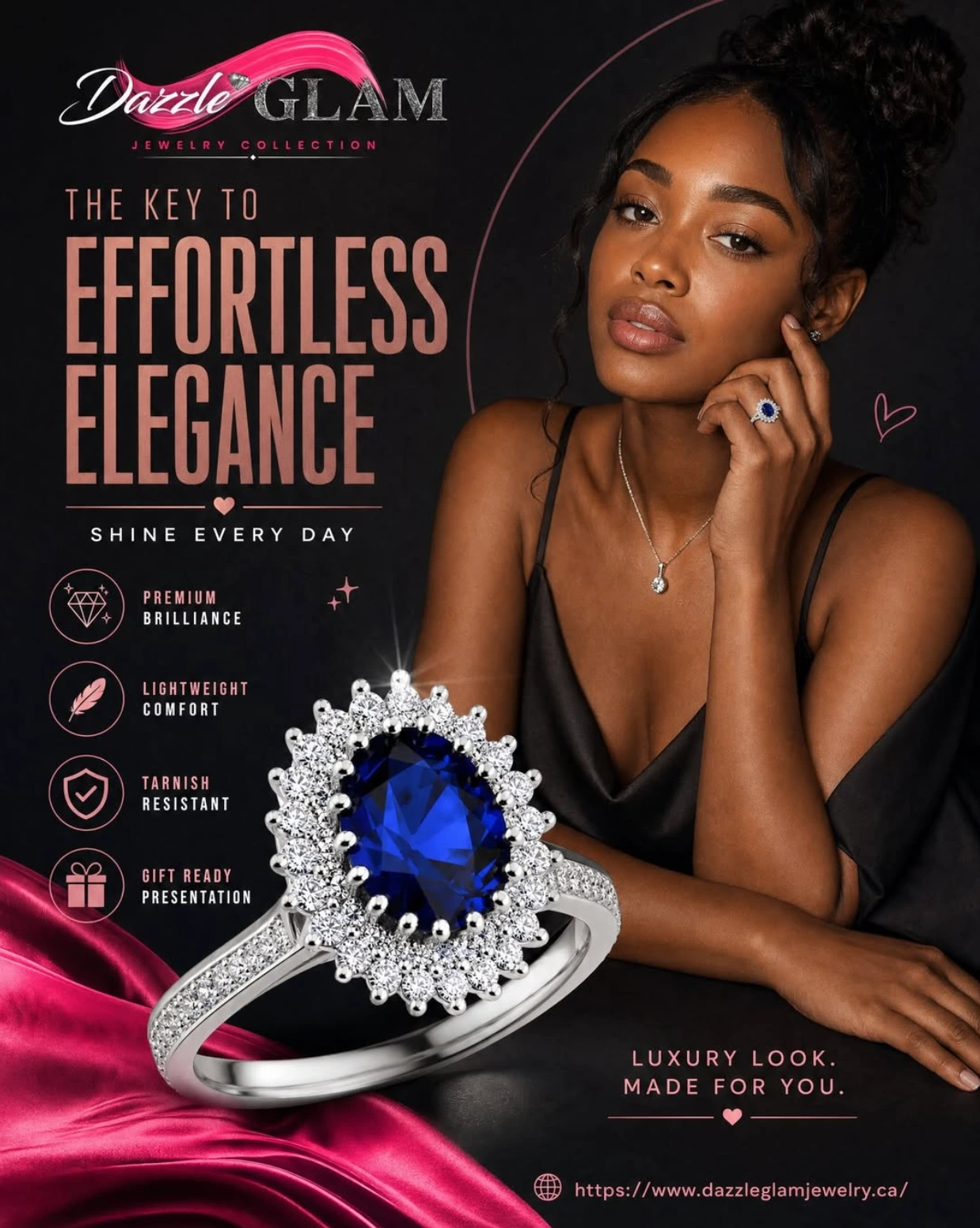 Dazzle Glam Jewelry social media post design by Sociowhiz for a fashion & apparel business, image 3 of 4