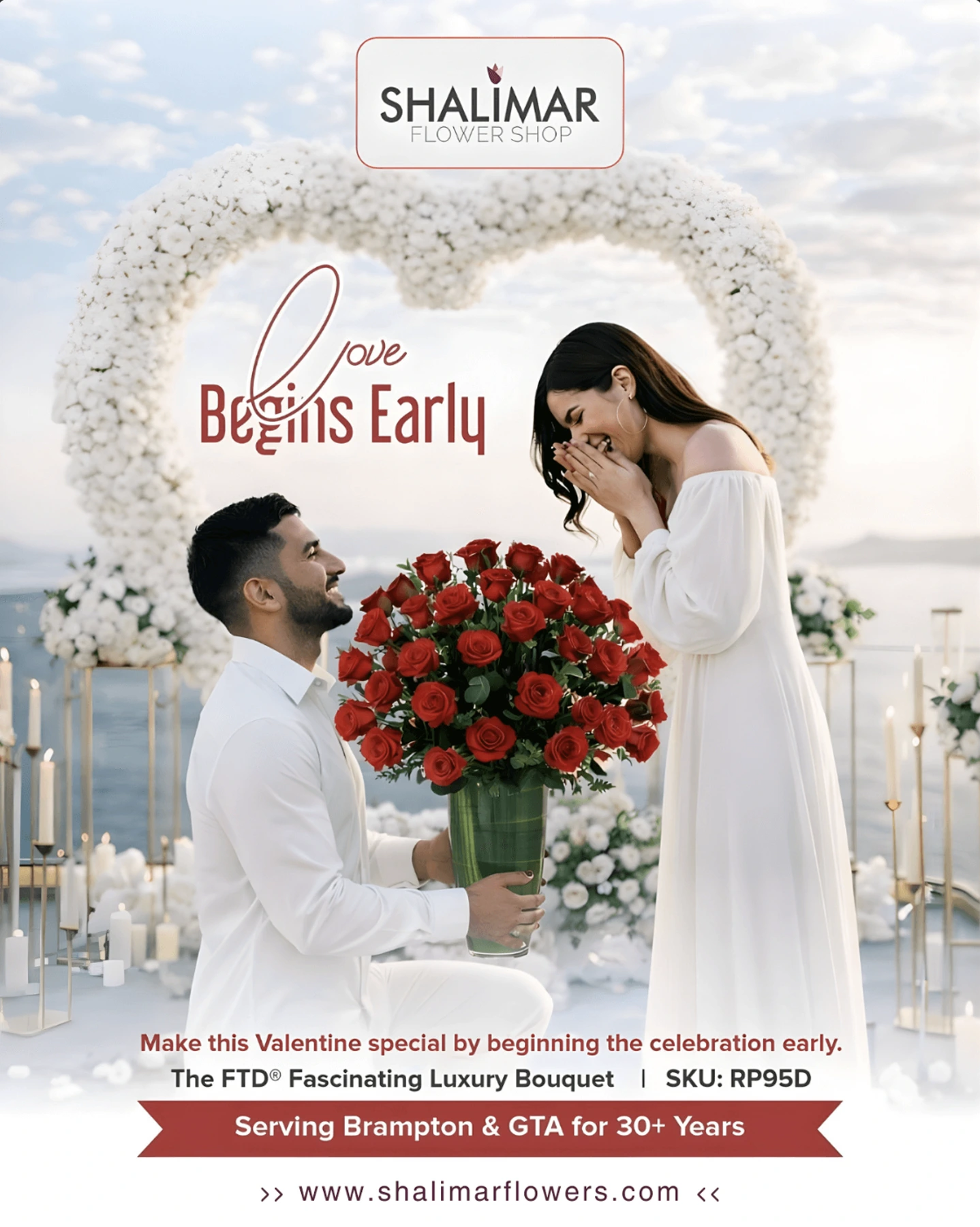 Shalimar Flower Shop social media post design by Sociowhiz for a retail & business business