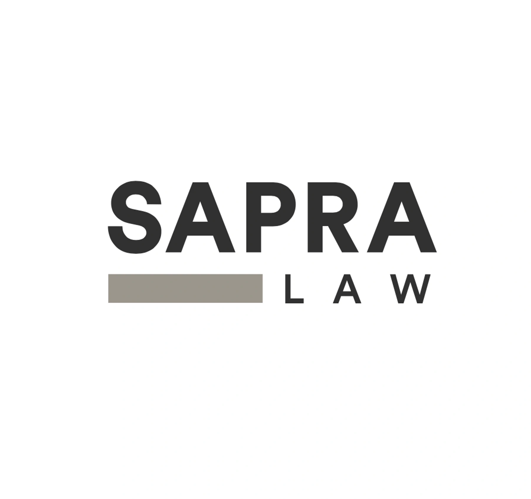 Sapra Law brand and logo design work by Sociowhiz for a legal business