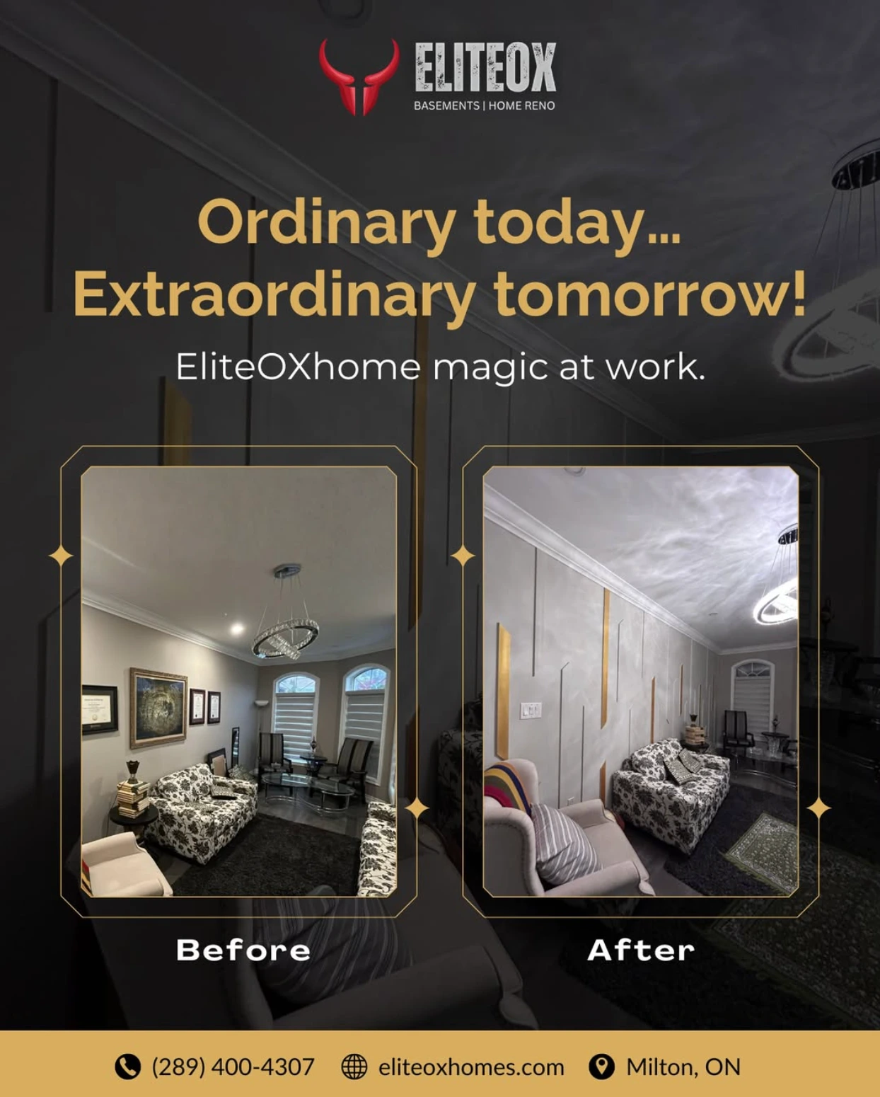 EliteOX Homes social media post design by Sociowhiz for a retail & business business, image 3 of 3