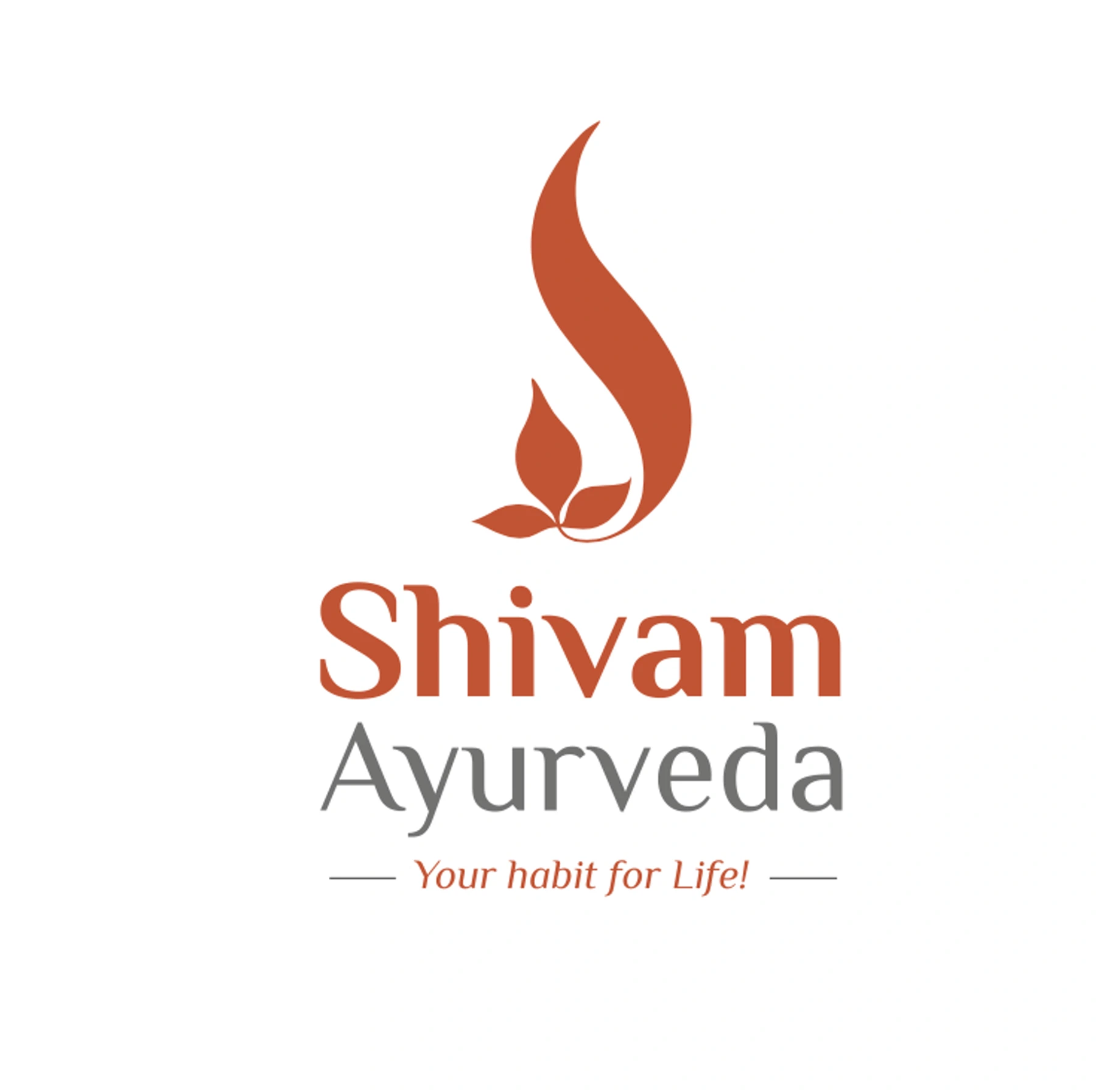 Shivam Ayurveda brand and logo design work by Sociowhiz for a health & wellness business