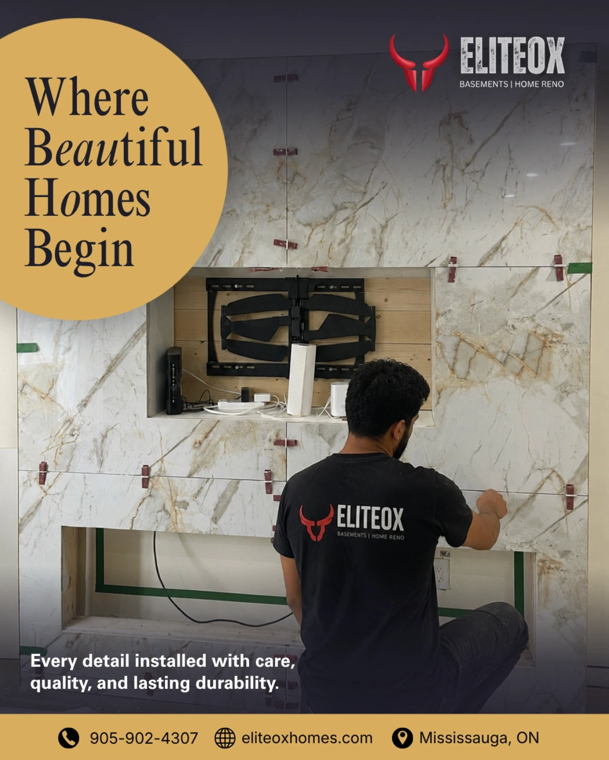 EliteOX Homes social media post design by Sociowhiz for a retail & business business, image 1 of 3