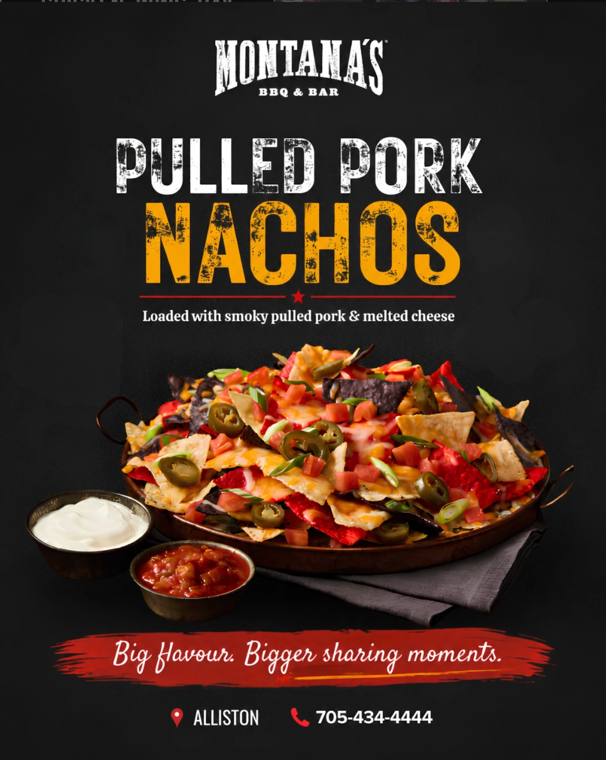 Montana's BBQ & Bar social media project by Sociowhiz for a food & restaurant business