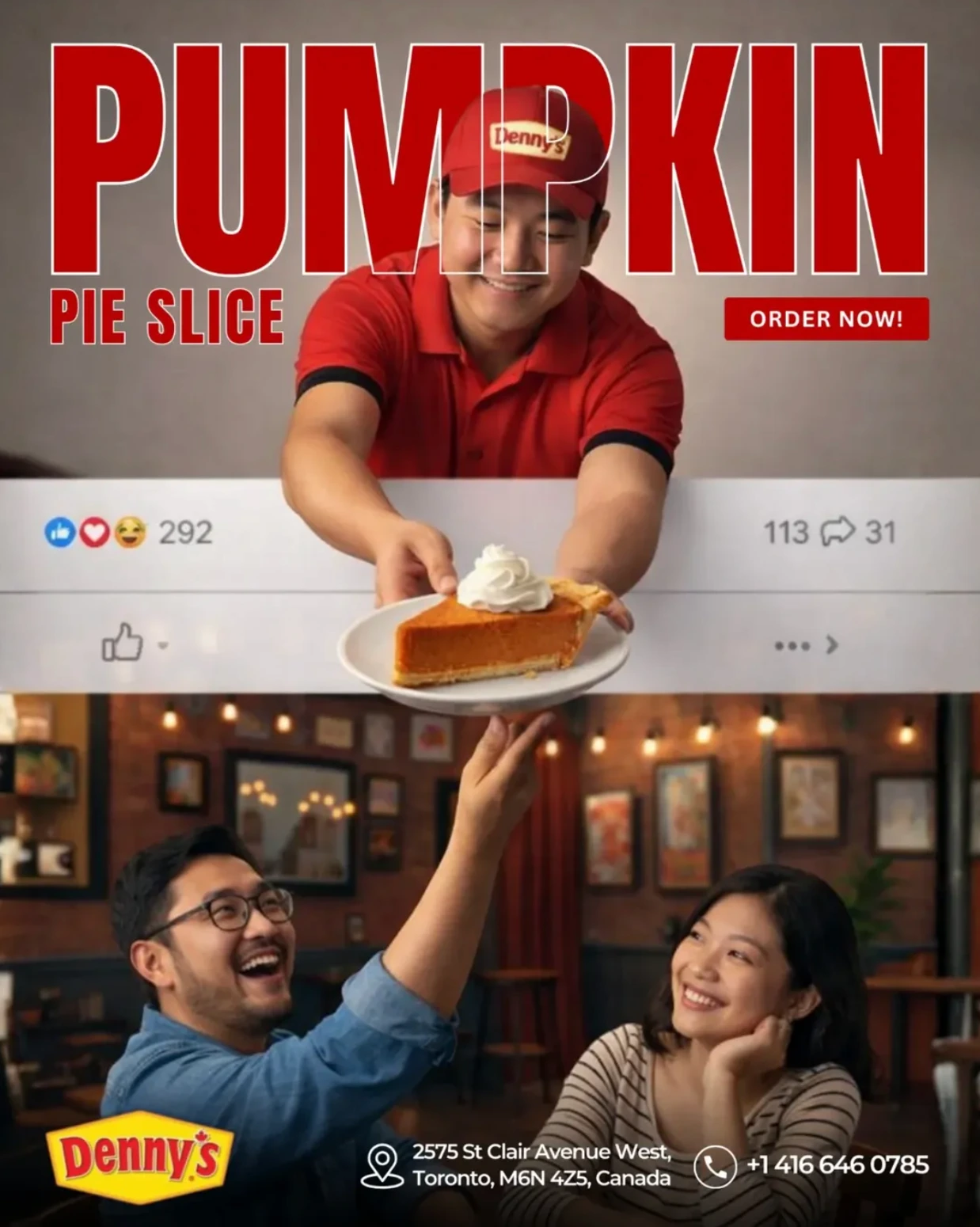 Denny's Canada social media project by Sociowhiz for a food & restaurant business, image 5 of 5